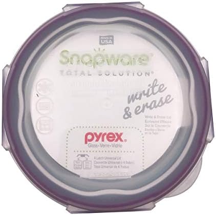 Snapware Snapware 6cup total solution rectangle food storage container glass, 9.3 Ounce (1112403) | Snapware glass container, 6‑cup size, BPA‑free lid, 4 locking tabs, microwave safe, freezer safe, dishwasher safe, 1112403