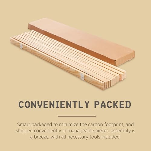 Hercules Xtreme Bed Frame Support Slats, Heavy-Duty Solid Pine Wood | Bunkie Board Under Bed-Support, Wooden Support Board for Sagging, Queen Size