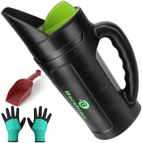 Hand Spreader Shaker, Multiple Adjustable Opening Sizes for All Purpose for Grass Seed, Fertilizer & Earth Food, Snow Salt