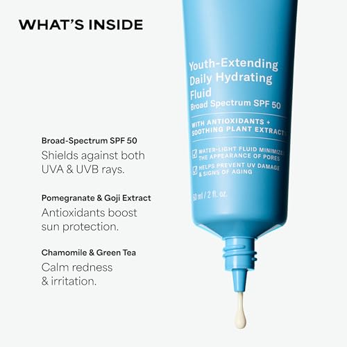 Paula's Choice RESIST Hydrating Fluid Face Moisturizer SPF 50 | Face Sunscreen for Oily Skin with Chamomile & Vitamin E, UVA/UVB Protection, Fragrance-Free, TSA Friendly