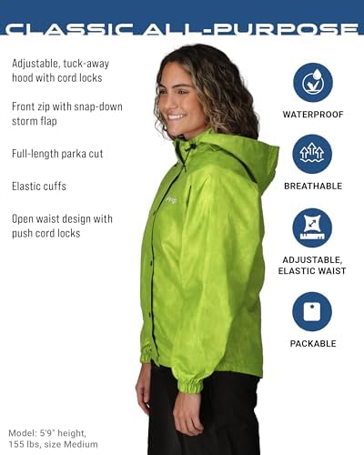 FROGG TOGGS Women's Classic All-Purpose Waterproof Breathable Rain Suit