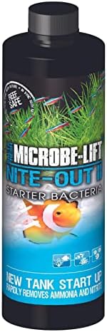 MICROBE-LIFT Nite-Out II Aquarium Bacteria for Start-up, Instantly Cycle Aquariums, Add Fish on Day 1, Rapid Ammonia and Nitrite Reducer for Freshwater & Saltwater Fish Tank, 16 Ounces (NITEH16)