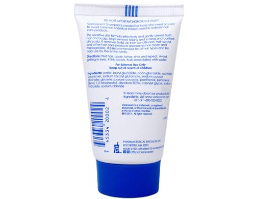 Free & Clear Shampoo, 2 Ounce Travel Size (Pack of 3)