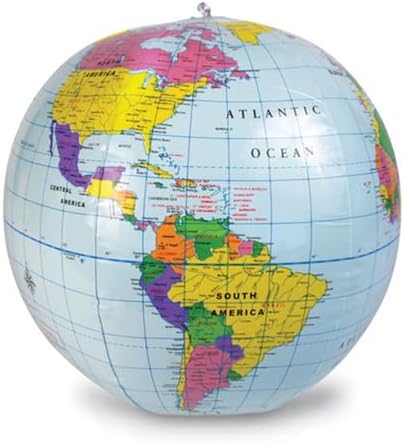 Learning Resources Inflatable 11 inch Globe, Geography for Kids, STEM, Back to School, Teacher Must Haves, Ages 6+