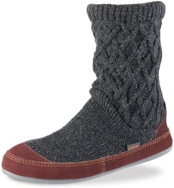 Acorn Slouch Boots Slippers for Women - Comfy, Memory Foam, Non-Slip, Durable, Mid-Calf House Slipper with Indoor/Outdoor Sole