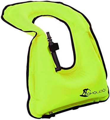OMOUBOI Snorkel Vest for Adults Swim Vests Inflatable Snorkeling Jackets for Diving, Snorkeling, Swimming Safety (Suitable for 100-220 lbs)