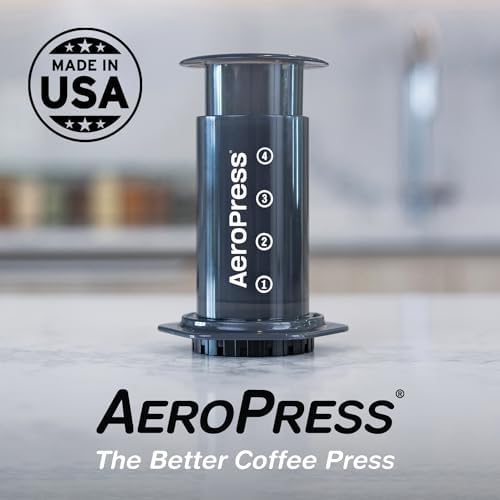 AeroPress Original Coffee Press, French Press, Pour-Over & Espresso Style | All-in-One Manual Coffee Maker, 2-Minute Brew, Less Bitterness