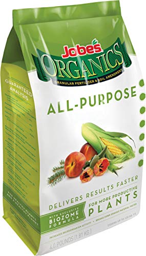 Jobes 09526 4 Lb Organic All Purpose Granular Fertilizer 4-4-4