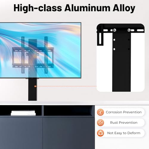 Motorized TV Lift, 110V Automatic Lift TV Bracket Height Adjustable TVs Stand with Remote Control for 26"-57" Television Size
