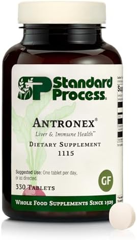 Standard Process Antronex - Liver Health Supplement - Gluten-Free, Non-Dairy & Non-Soy - 180 Tablets (180 Servings)