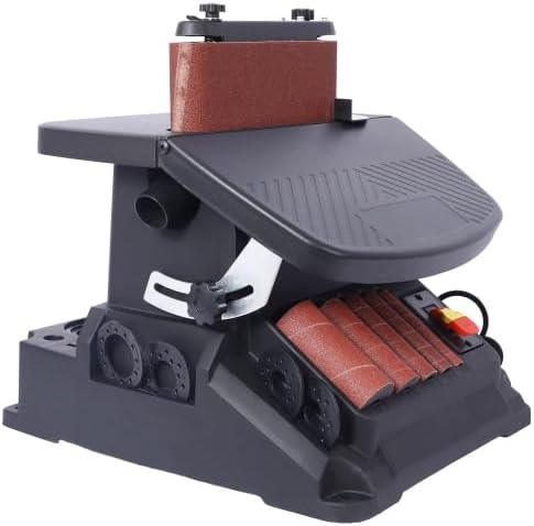 Vertical Oscillating Spindle Sander & Belt Sander - 1-17/32" dust port, 5 Sanding Sleeves