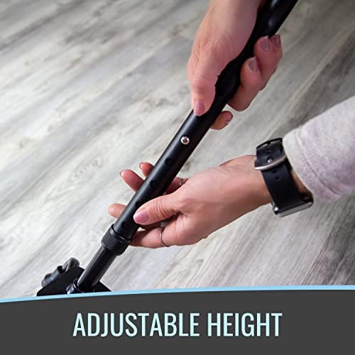 HealthSmart Quad Walking Cane, Sit To Stand Walker, Adjustable Canes for Men, Canes for Women, FSA HSA Eligible with Quad Base, Foam Handles Quad Cane