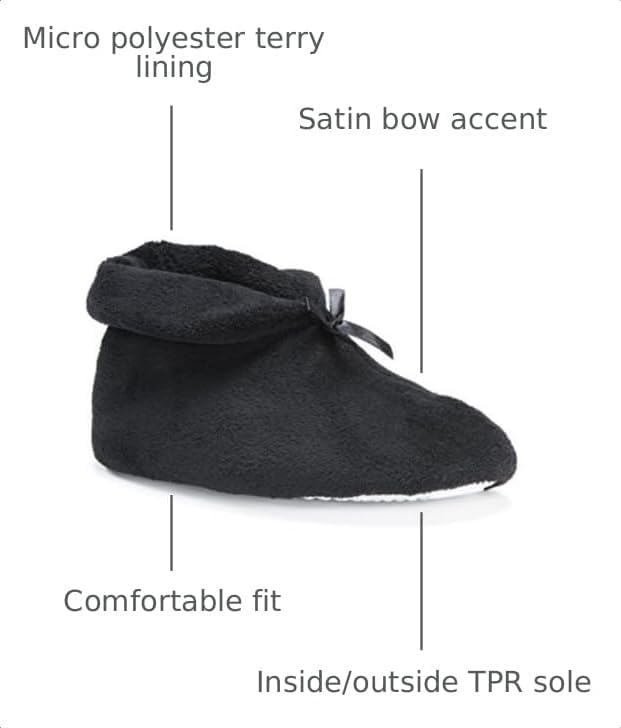 MUK LUKS Women's Terry Cuff Slipper Booties
