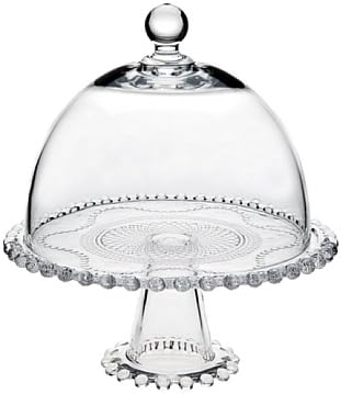 Godinger Cake Stand, Cake Platter, Pastry Stand, Pastry Platter, Dessert Stand with Cover, Easton 10.5in