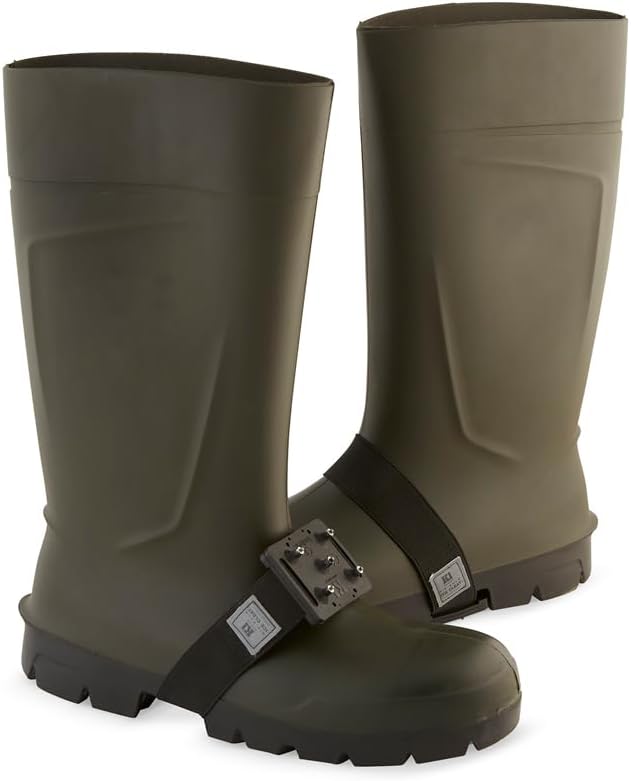 K1 Mid-Sole Ice Cleats for Men & Women - Rotatable Traction Aids For Winter Snow - Hi Vis - Low Profile