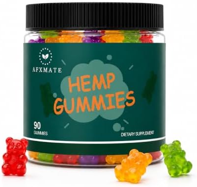 AFXMATE Hemp Gummies Fruit Flavored Gummy (90 Gummies)