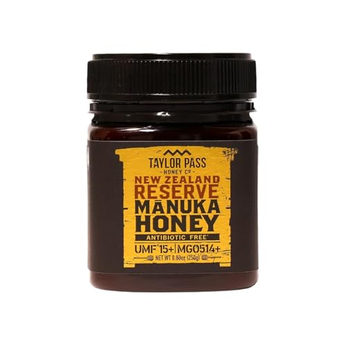 Taylor Pass Honey Co Manuka Honey UMF 15+ MGO 514+ | Monofloral New Zealand Honey | Premium, Sustainable, Non-GMO, Halal