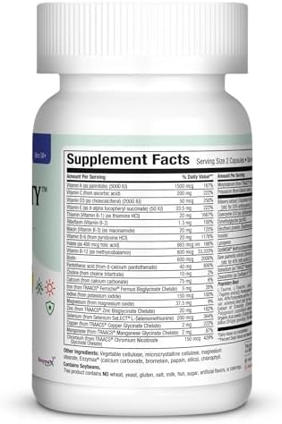 Womens Multivitamin 50 Plus – Daily Multivitamin for Women Over 50 with Vitamin B12, A, D, C, Zinc, Magnesium & More – Energy, Immune & Heart Support Womens Multi Vitamins - Non-GMO – 60 Capsules