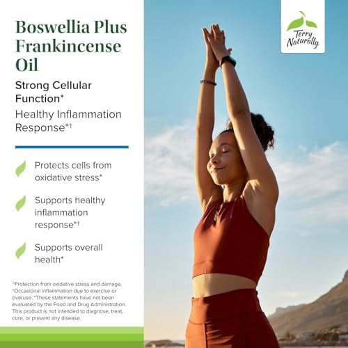 Terry Naturally Boswellia Plus - Healthy Inflammation Response - 60 Count | BosPure, Boswellia