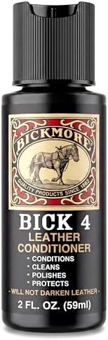 Bick 4 Leather Conditioner & Cleaner, Won't Darken Boots, Couch, Bags 8 oz | Made in USA, For Shoes, Furniture, Jackets, Auto Interiors, Apparel & Accessories