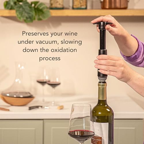 Vacu Vin Vacu vin stainless steele wine saver 1 pump 1 stopper, 1 Ounce