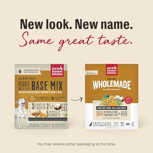 The Honest Kitchen Dehydrated Grain Free Fruit & Veggie Base Mix Dog Food (Just Add Protein), 3 lb Box
