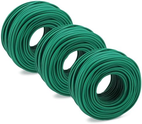 YDSL Soft Plant Tie, Garden Wire Tie for Plants Heavy Duty Reusable Plant Twist Ties for Gardening Home Office (Green, 32.8 feet)