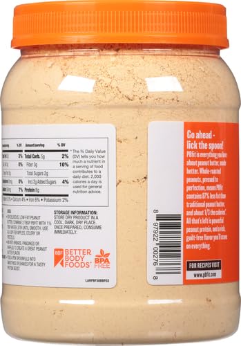 PBfit Cocoa Peanut Butter Powder 24 Oz, Peanut Spread with 6g Protein