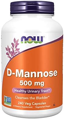 Now Foods D-mannose 500 mg,240 Veg Capsules