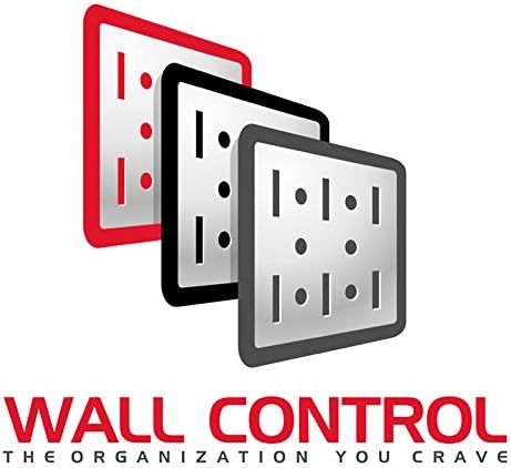Wall Control 4 Foot Pegboard Sheets with Formed Edges for Wall Mounting - Two Pack of 16in x 48in Metal Pegboard Panels
