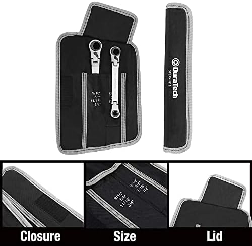DURATECH 4-in-1 Flex-Head Ratcheting Wrench Set, 2-Piece, SAE