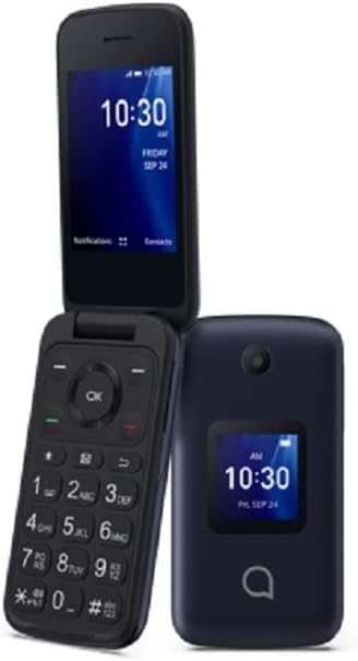 Alcatel Go Flip 4 4056W 4GB (T-Mobile only) Flip Phone - For Senior Easy Use (Renewed)