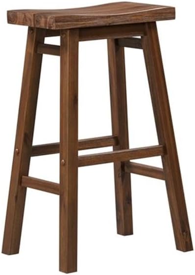Boraam Sonoma Saddle Stool, Chestnut