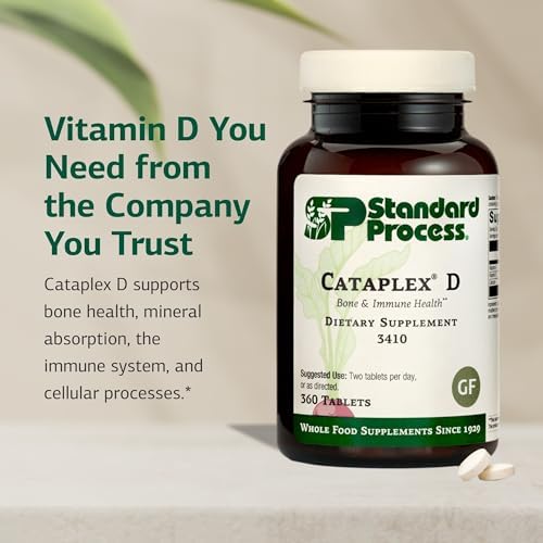 Standard Process Cataplex D - Supports Immune Function, Bone Density & Mineral Absorption - Immune Health Supplement with Vitamins A & D - Gluten-Free