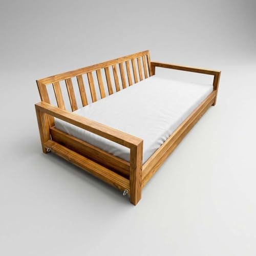 Prolinemax Twin Size 75x39x6 Outdoor Foam Daybed Mattress High Density 1.8 PCF Medium Firm for Patio Daybed Porch Swing Bed