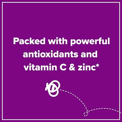 Zarbee's Kids Elderberry Immune Support Gummies, 60 ct | For Kids Ages 12+ Years, Real Elderberry, Vitamins A, C, D3, E & Zinc, No Artificial Sweeteners or HFCS