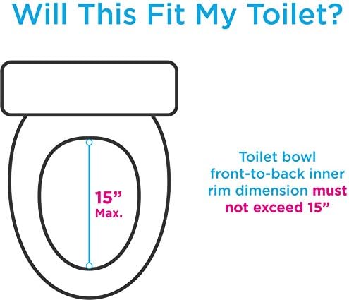 NOVA Toilet Seat Riser with Arms – Adds 5” Height, Raised Toilet Seat with ON/Off Front Lock, Adjustable & Removable Padded Arms (17.75”–20”), 300 lb Capacity, Safety Aid for Seniors
