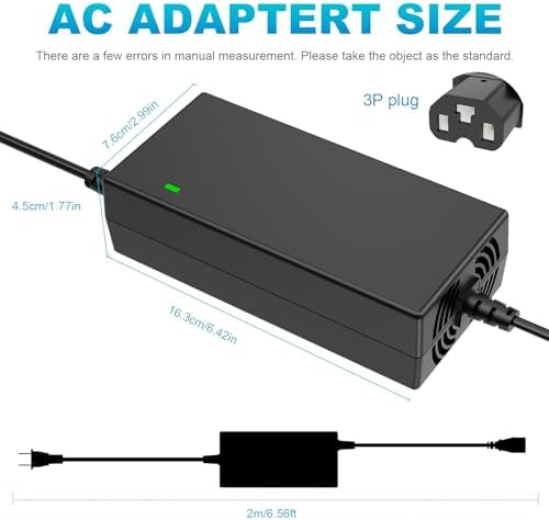 59V 1.8A for 48V 12AH Lead Acid Battery Charger for Electric Bicycle Motor Bike - 3 Holes Plug AC Adapter