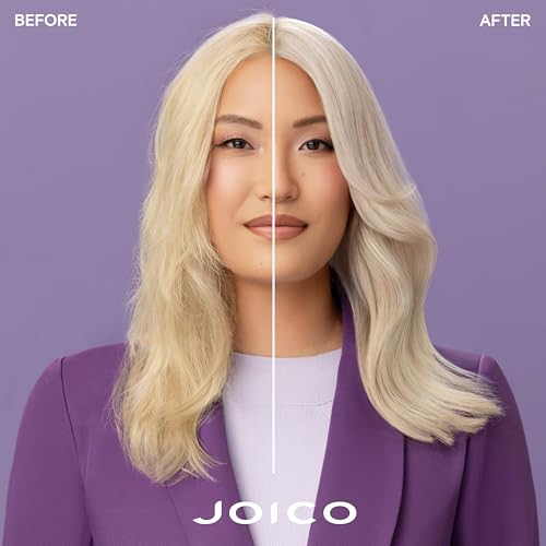 Joico Color Balance Purple Shampoo | For Cool Blonde or Gray Hair | Eliminate Brassy Yellow Tones | Boost Color Vibrancy & Shine | UV Protection