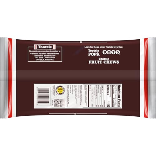Tootsie Roll Snack Bars, Individually Foil Wrapped Candy - 14.5oz Bag