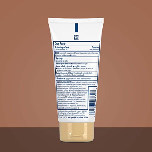 Gold Bond Medicated Eczema Relief Hand Cream, 3 oz, 2% Colloidal Oatmeal | Itchy skin relief, eczema cream that helps calm irritation, colloidal oatmeal cream, fragrance free, 2% colloidial oatmeal