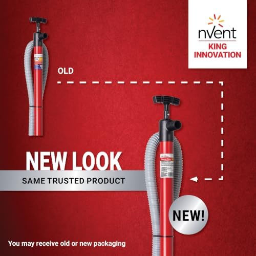 nVent KING INNOVATION 48036 Siphon King 36 in Utility Hand Pump | 36 in Hose, Manual Water Transfer Pump for Drainage, Irrigation & Liquid Removal (Formerly: King Innovation)