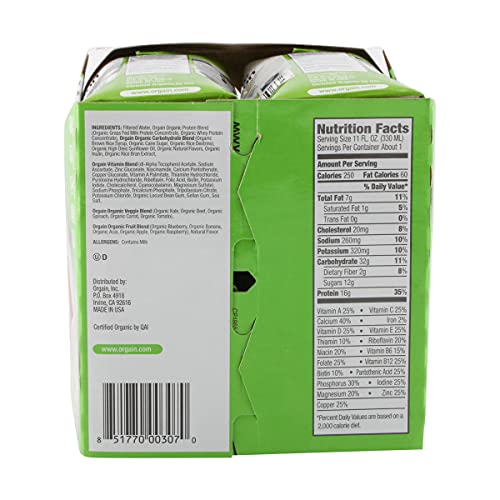 ORGAIN Organic Creamy Chocolate Fudge Drink, 11 FZ