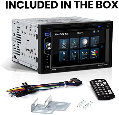 BOSS Audio Systems Elite BV755B Car Stereo System - 6.2 Inch Double Din Touchscreen, Bluetooth Head Unit, AM/FM Radio Receiver, CD Player, USB, SD