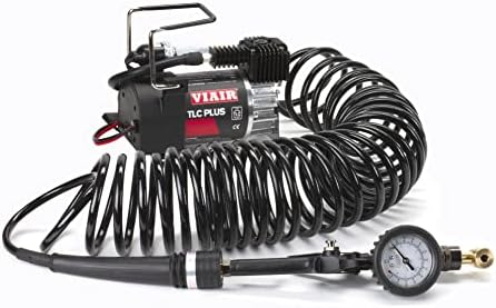 VIAIR TLC BOOST Air Compressor Source Kit – 120 PSI Stationary Tire Inflator with 1.5 Gallon Tank, Presta Valve Chuck, Inflation Tips & 30ft Coil Hose – For Air Tools, DIY Projects & Mobile Shops