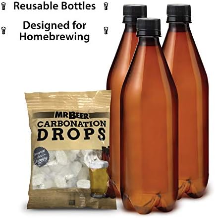 Mr. Beer - Craft Beer Making Kit (2 Gallon) Complete DIY Home Brew Set | Beer Making Kit for Beginners Everything Included | Reusable 25 oz Bottles | 2 Gallon Keg | Golden Ale