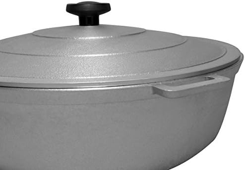 Uniware 9900 Super Quality Aluminum Caldero,Dutch Oven, 51 QT,Silver (55cm (21.7-Inch))