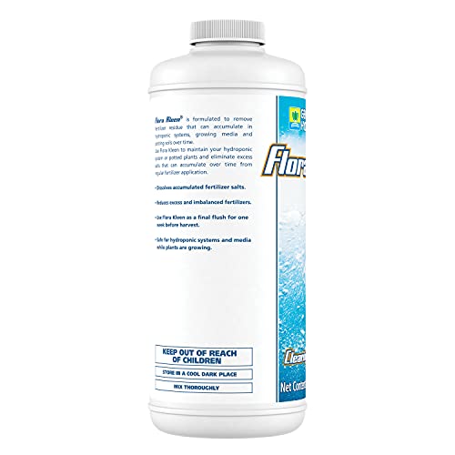 General Hydroponics FloraKleen QT - Mineral Salt Clearing Solution, 1/4 Gallon
