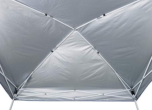 E-Z UP Vista Instant Shelter Canopy, 12' x 12', Angled Leg, Clear Span Ceiling and Rolling Storage Bag, Royal Blue