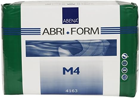 Abena Abri-Form Comfort Plastic-Backed Briefs, Level 4, (Medium To Large Sizes) Medium, 14 Count | Disposable